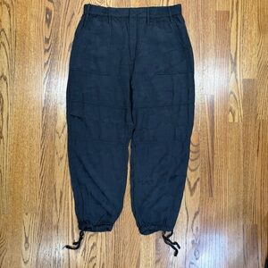Anthropologie Black Parachute Pants
